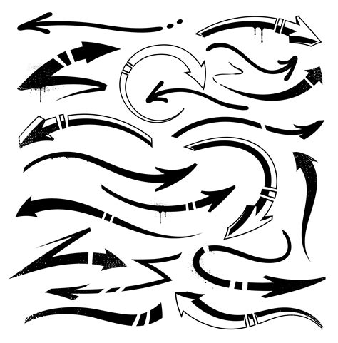 Graffiti Arrows Set 338179 Vector Art at Vecteezy