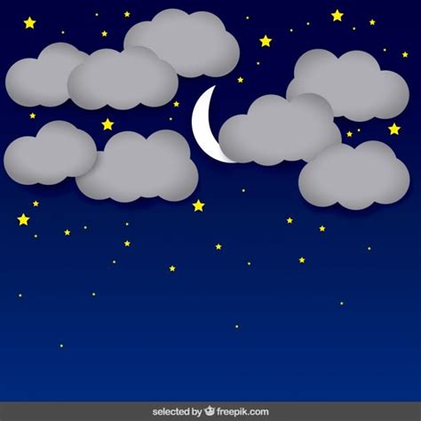 Free Vector | Night sky background