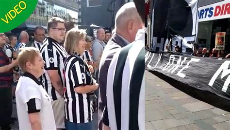 Newcastle fans protest against owner Mike Ashley before Tottenham game ...