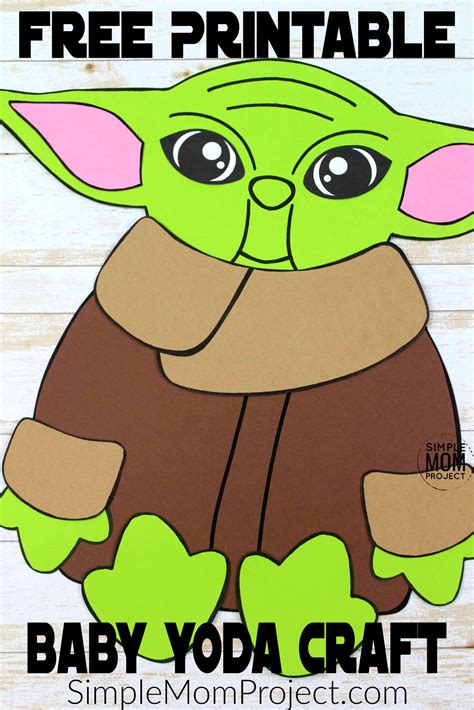 Build-a-Yoda Craft for Kids with a Free Printable Template – Simple Mom Project