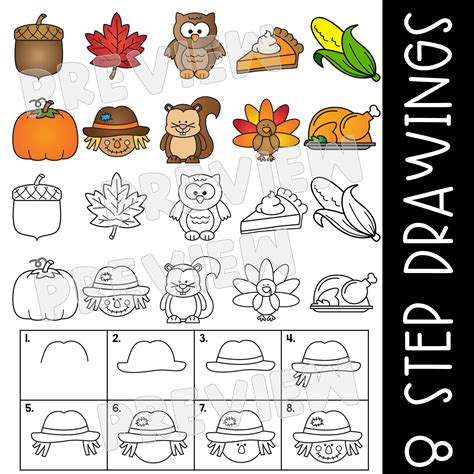 Fall Directed Drawings Worksheets Autumn Writing Prompts Fall Writing ...