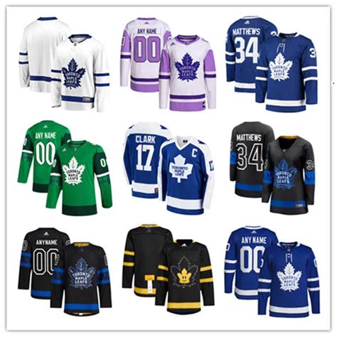 Toronto Maple Custom Leafs Hockey Jerseys 17 Wendel Clark 13 Mats Sundin 93 Doug Gilmour 90 Ryan ...