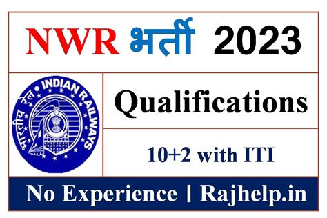 North Western Railway (NWR) Recruitment 2023: Notification Out For 2026 ...