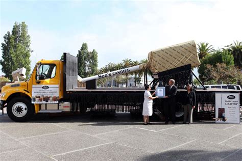 World Record: See's Candies Creates the World's Largest Lollipop, Weighs 7,003 Pounds