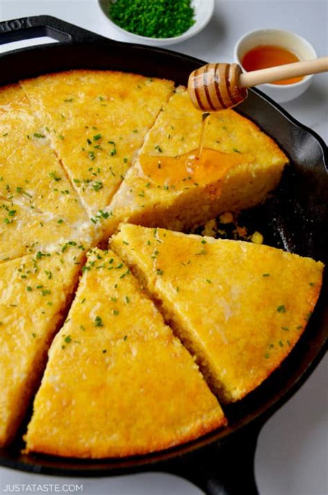 Simple Skillet Cornbread - Just a Taste