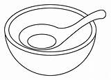 Bowl With Spoon Emoji coloring Page  Free Printable Coloring Pages sketch template