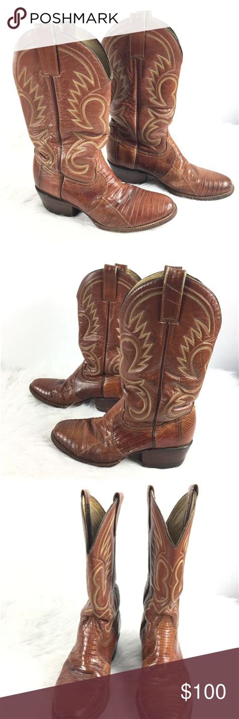 Morgan and Miller Men's Brown Leather Cowboy Boots | Leather cowboy ...