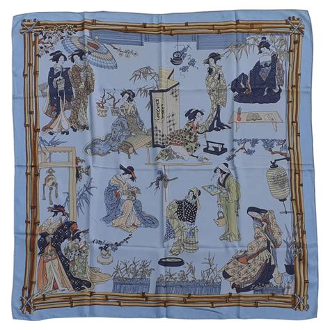 Exceptional Hermès Vintage Silk Scarf Geisha Japan Françoise Heron 1964 ...