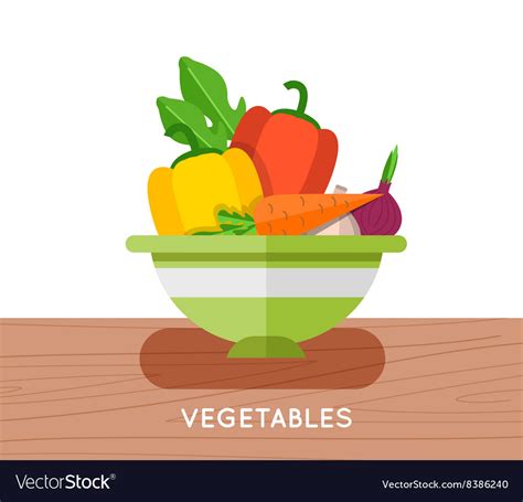 Salad ingredients set Royalty Free Vector Image