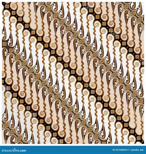 Parang Rusak Batik, Indonesia Pattern Background. Vector Illustration ...