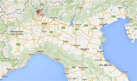 Where is Varese on map north Italy