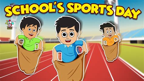 School's Sports Day | Sports Competition | English Moral Story | English Animated | English ...