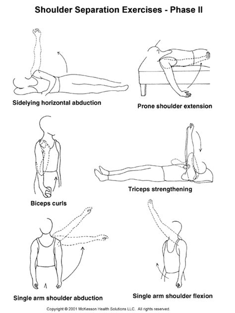 Sports Medicine Advisor 2003.1: Shoulder Separation Exercises - Phase II: Illustration