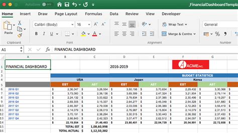 Sample Excel Reports Templates