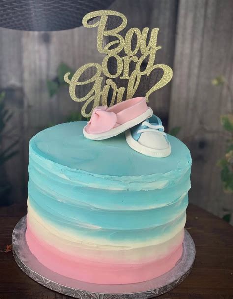 19 Gorgeous Gender Reveal Cake Ideas - The Greenspring Home