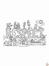 Printable Respect Coloring Pages Free For Kids And Adults sketch template
