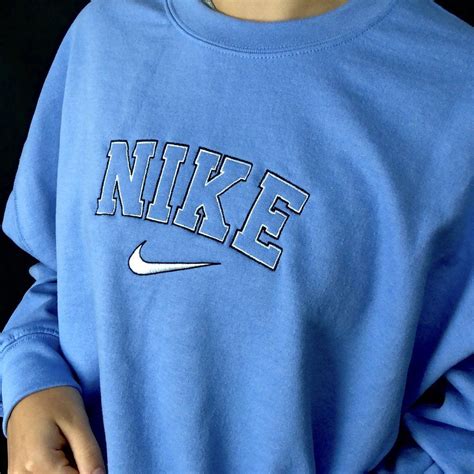 Light Blue Crewneck | Light blue crewneck, Crewneck outfits, Vintage sweaters