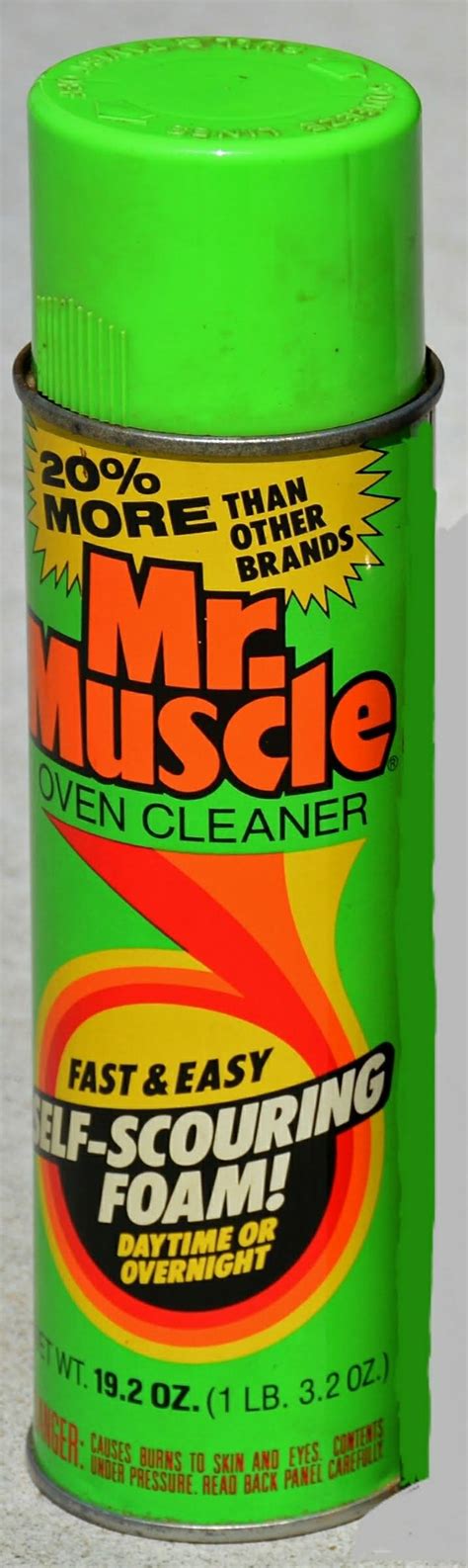 Mr Muscle Oven Cleaner can (1985) | Vintage advertisements, Retro ...