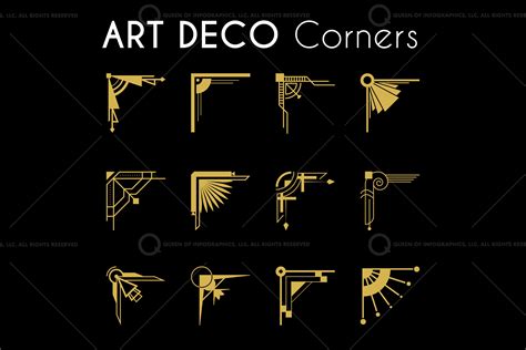 Art Deco Borders Corner