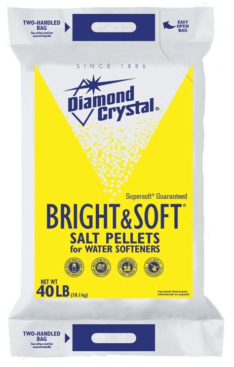 Diamond Crystal softener salt, 40 lb, Water softener salt delivery