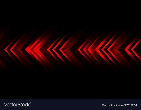 Abstract red arrow light direction speed Vector Image