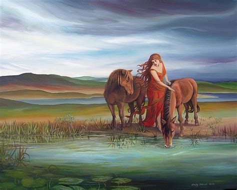 Epona 8x10 Fine Art Print Pagan Celtic Mythology Horse Goddess