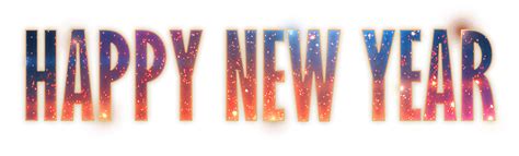 Happy New Year Fireworks Text PNG Transparent Background 1078x327px ...