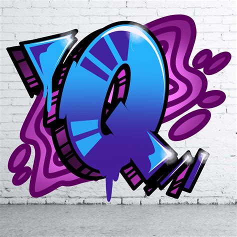 Letter ‘Q’ | Graffiti lettering, Graffiti alphabet, Graffiti illustration