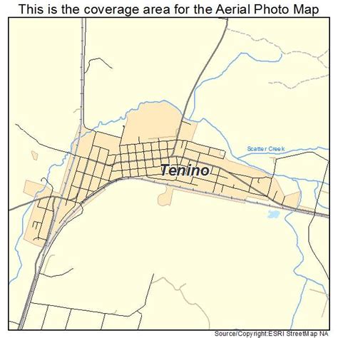 Aerial Photography Map of Tenino, WA Washington