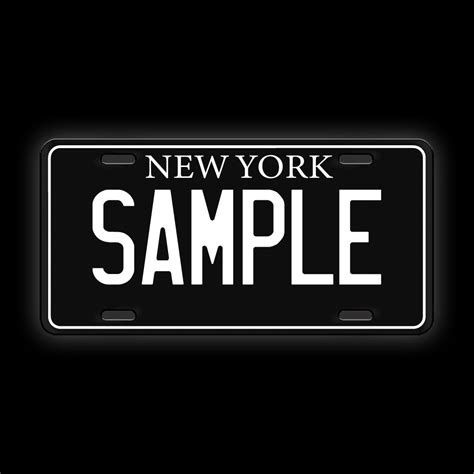 Black Custom New York License Plate – Limitless Workshop