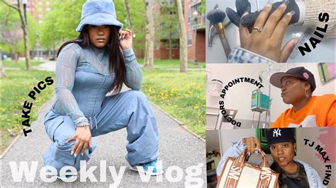 NEW YORK GIRL DIARIES | GRWM + TAKE PICS , DOCTORS APPOINTMENT + FIGHT NIGHT , TJ MAX BAG FINDS ...