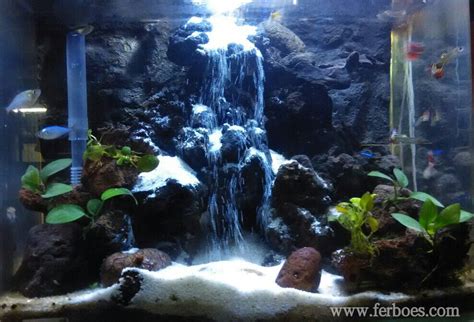 aquarium sand waterfall | Air Terjun Pasir (waterfall sand) Masih Banyak… | Aquascaping ...