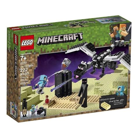 Buy LEGOMinecraft The End Battle 21151 Ender Dragon Building Kit ...