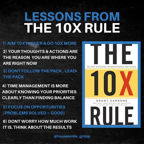 The 10X Rule in 2020 | Grant cardone quotes, Grant cardone, Self development books