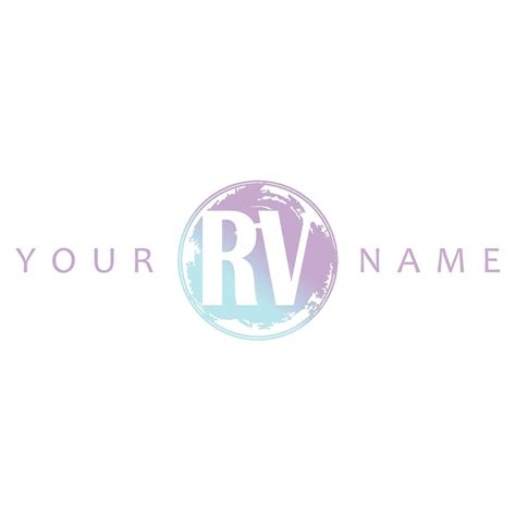 RV Initial Logo Watercolor Vector Design 33216932 Vector Art at Vecteezy