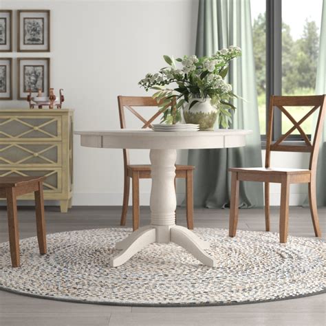 White Pedestal Dining Table - Foter