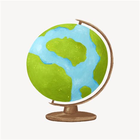 Earth globe, aesthetic illustration | Free Photo Illustration - rawpixel