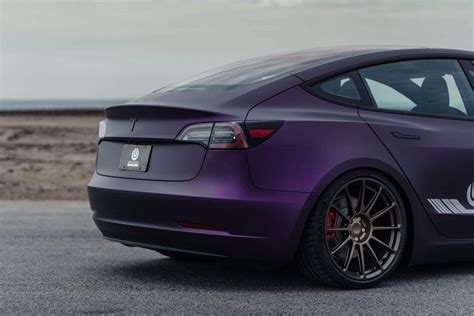 Purple Tesla Model 3 - Complete Ascension Kit & Performance Upgrades - Unplugged Performance