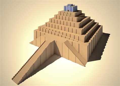 Reconstruction en trois dimensions de la ziggurat de Babylone ...