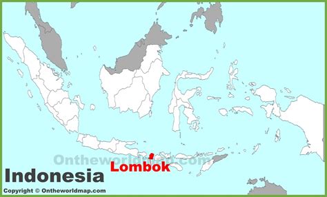 Lombok location on the Indonesia map - Ontheworldmap.com