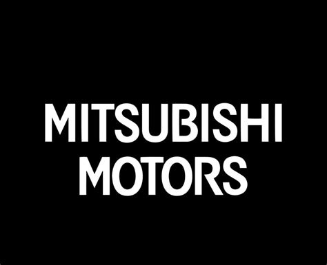 Mitsubishi Motors Brand Logo Car Symbol Name White Design Japan Automobile Vector Illustration ...