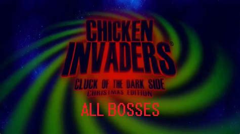 Chicken Invaders 5 (Christmas Edition) - All Bosses - YouTube