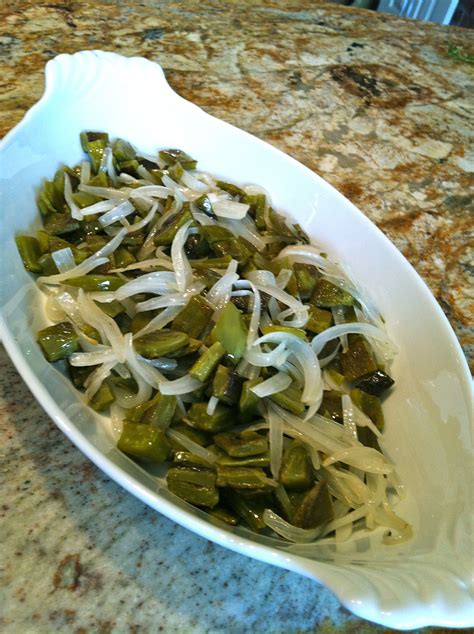 Nopales Recipe - Cactus Sautéed With Onion - Adán Medrano