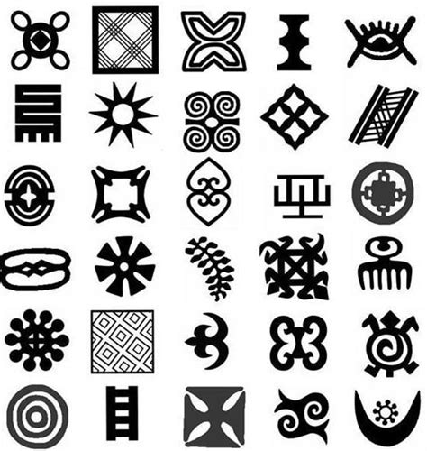 Adinkra Symbols African Symbols Adinkra Symbols Adinkra Cloth Images ...