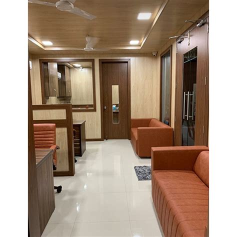 Brown Portable Office Cabin With Furniture at Best Price in Thane | Anteya Design Private Limited