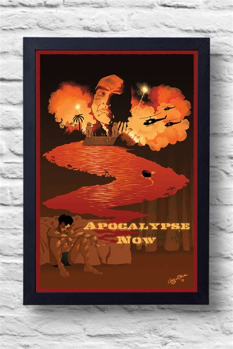 Apocalypse Now Movie Poster Print, Film Illustration, Art, Painting ...