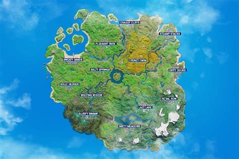 Fortnite Map Chapitre 2 Saison 1 Nouvelle Carte Toutes Les Villes