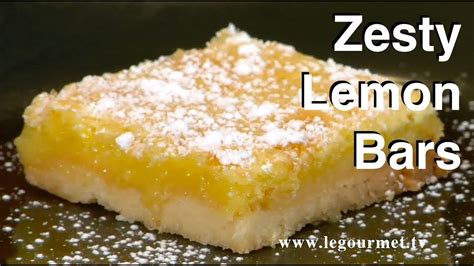 Zesty Lemon Bars or Squares - YouTube