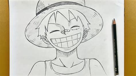 Easy anime drawing | How to draw Monkey D. Luffy step-by-step - YouTube