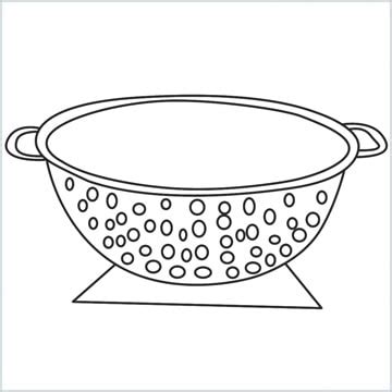 How To Draw A Colander Step by Step - [7 Easy Phase]